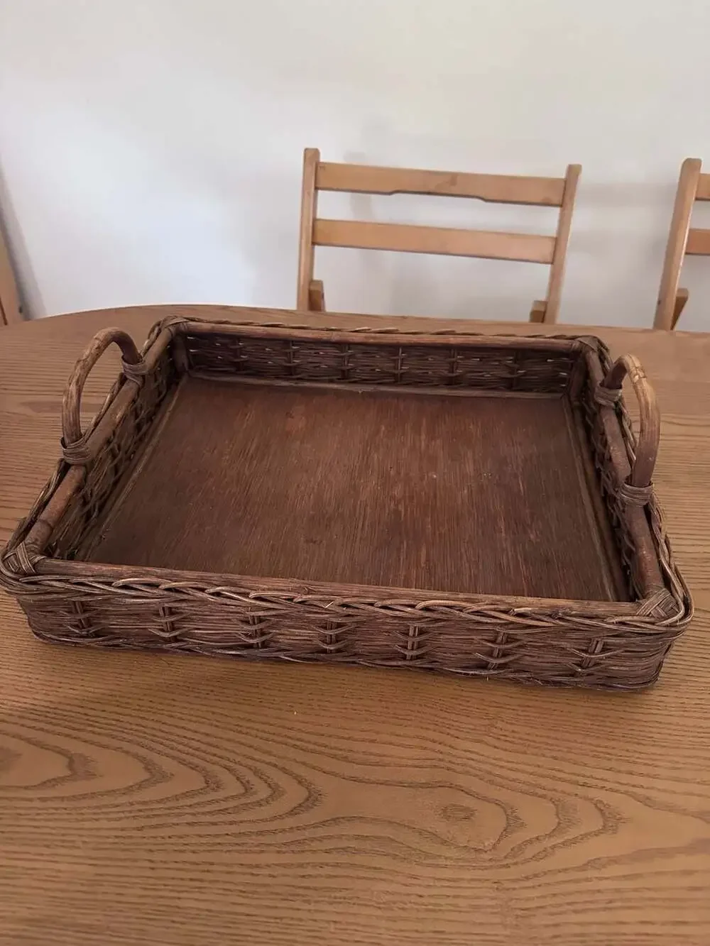 Threshold Designed with Studio McGee Rattan Rectangle Woven Serving Tray